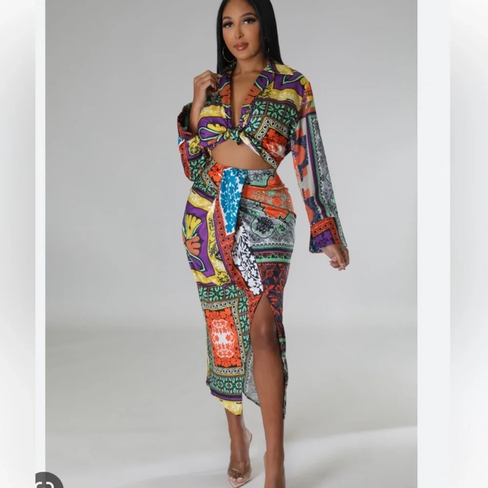 Zara printed crop blouse - never worn - Picture 6 of 7